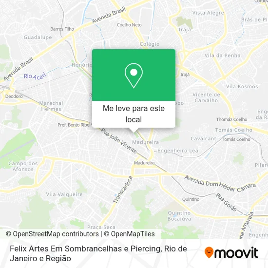 Felix Artes Em Sombrancelhas e Piercing mapa