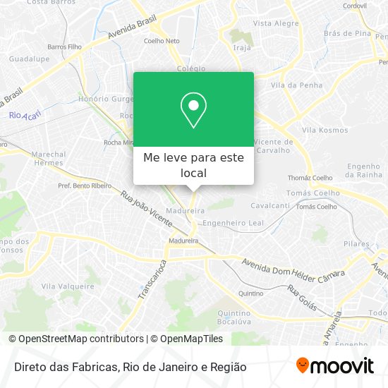 Direto das Fabricas mapa