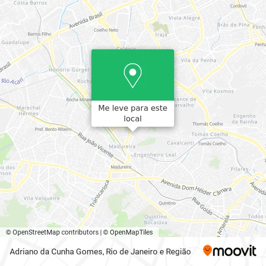Adriano da Cunha Gomes mapa