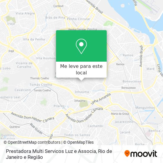 Prestadora Multi Servicos Luz e Associa mapa