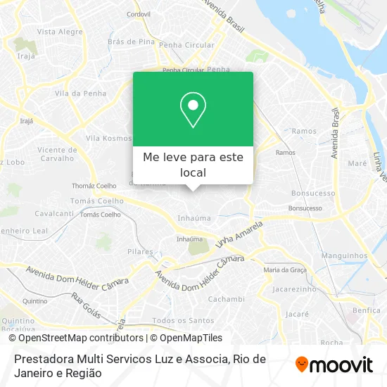 Prestadora Multi Servicos Luz e Associa mapa