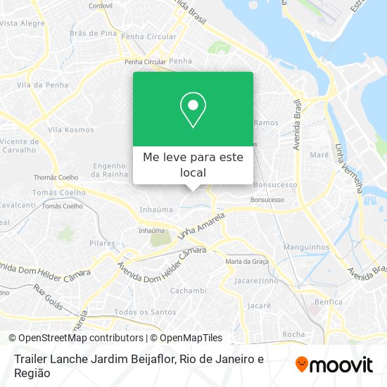 Trailer Lanche Jardim Beijaflor mapa