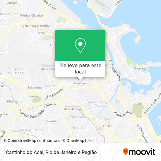 Cantinho do Acai mapa
