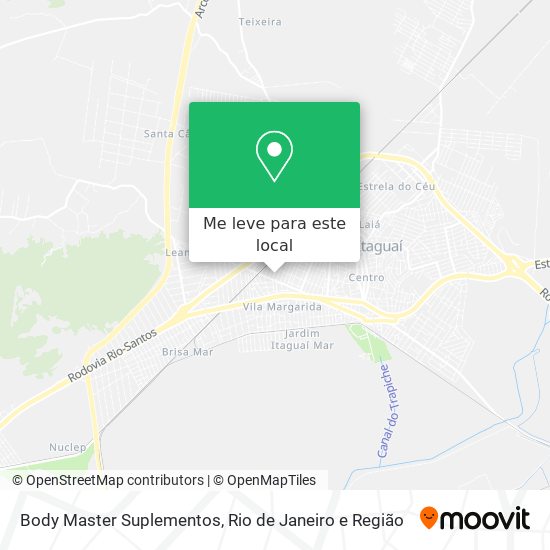 Body Master Suplementos mapa