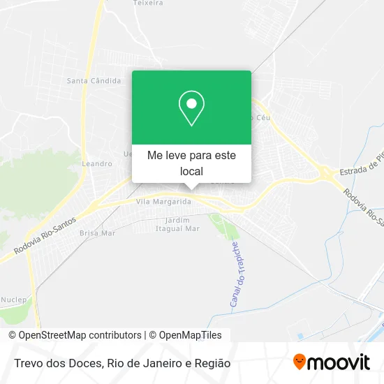 Trevo dos Doces mapa