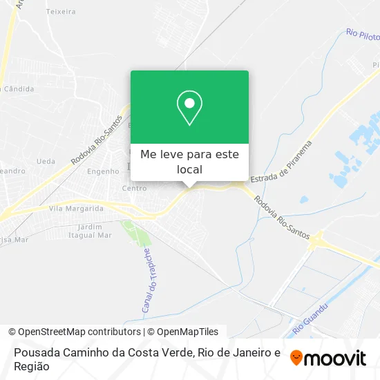 Pousada Caminho da Costa Verde mapa