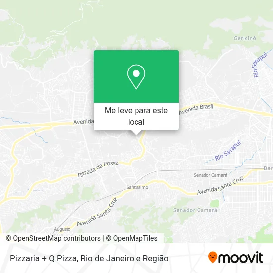 Pizzaria + Q Pizza mapa