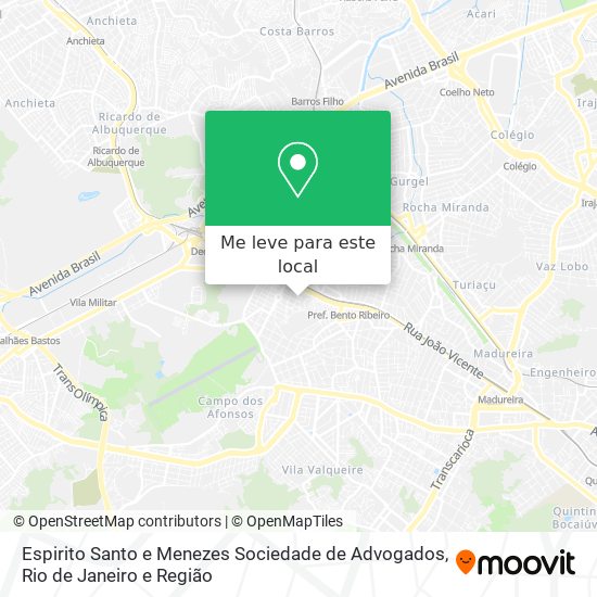 Espirito Santo e Menezes Sociedade de Advogados mapa