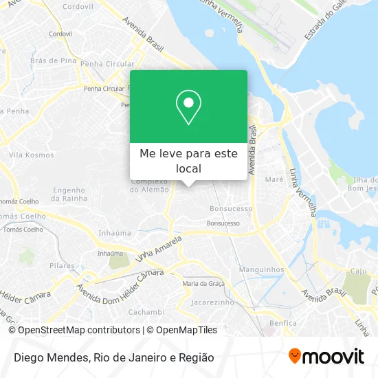 Diego Mendes mapa