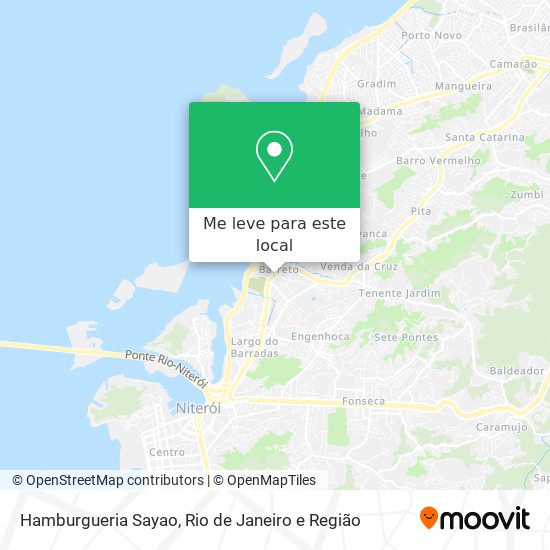 Hamburgueria Sayao mapa