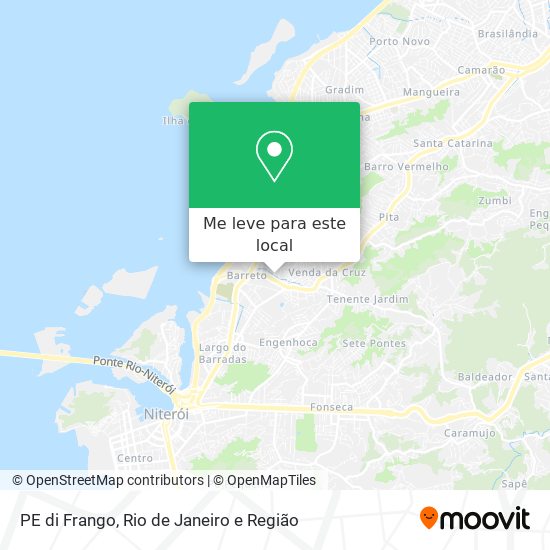 PE di Frango mapa