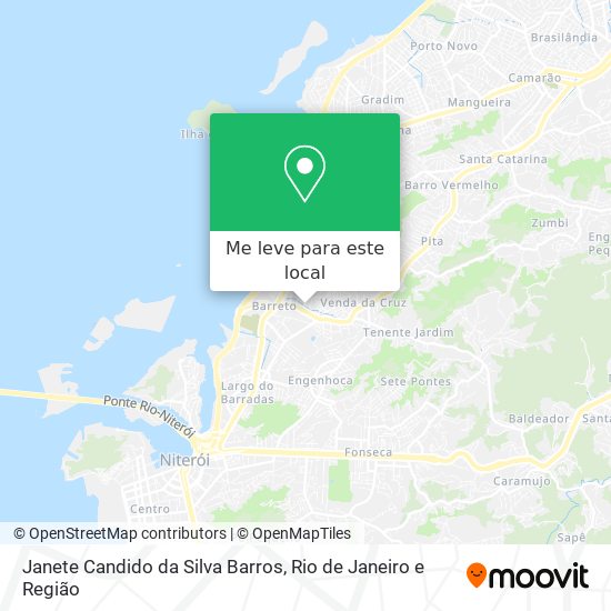 Janete Candido da Silva Barros mapa