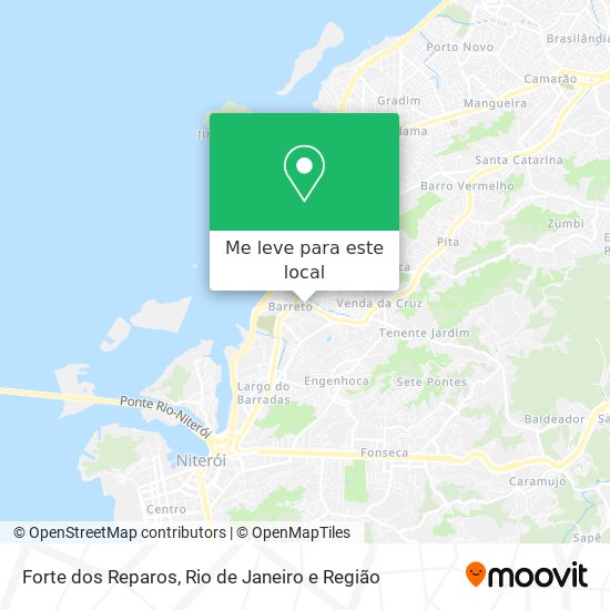 Forte dos Reparos mapa