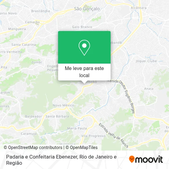 Padaria e Confeitaria Ebenezer mapa