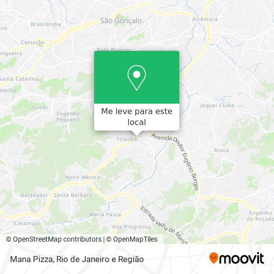 Mana Pizza mapa