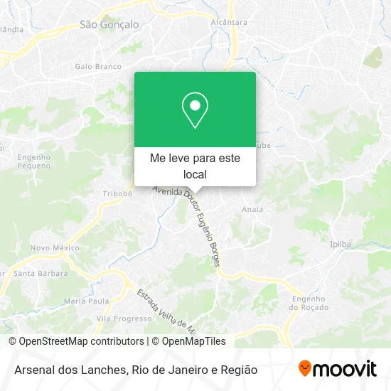 Arsenal dos Lanches mapa