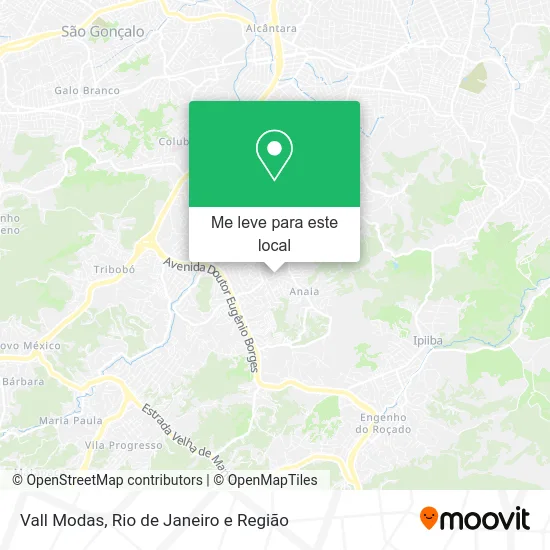 Vall Modas mapa