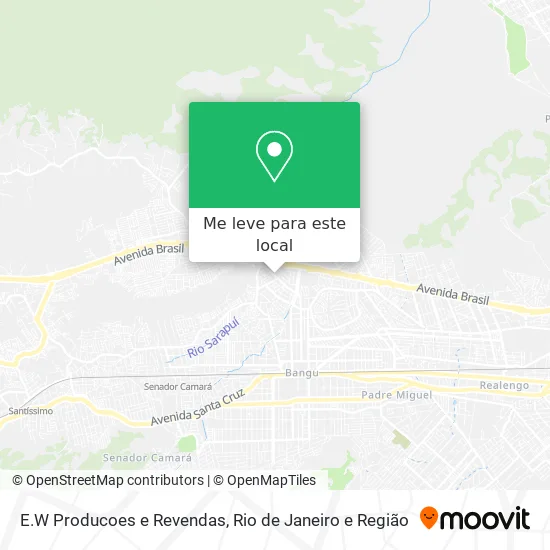 E.W Producoes e Revendas mapa