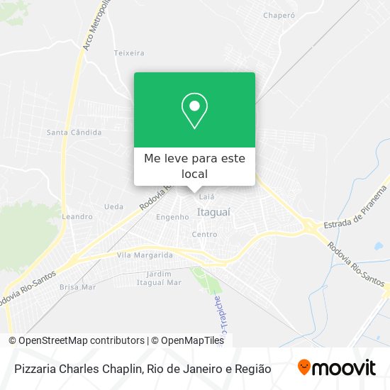 Pizzaria Charles Chaplin mapa