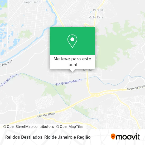 Rei dos Destilados mapa
