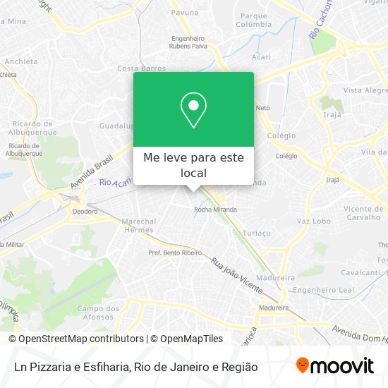 Ln Pizzaria e Esfiharia mapa