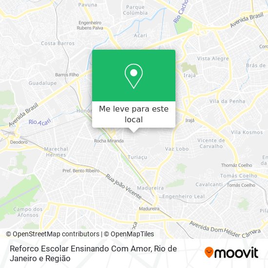 Reforco Escolar Ensinando Com Amor mapa