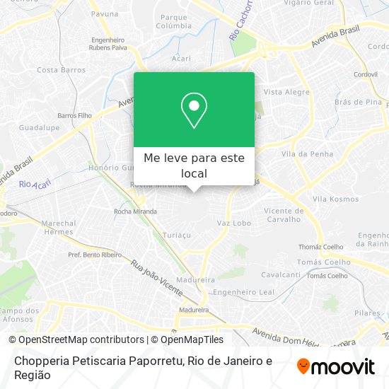Chopperia Petiscaria Paporretu mapa