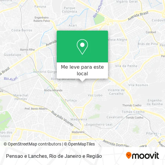 Pensao e Lanches mapa