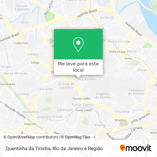 Quentinha da Tininha mapa