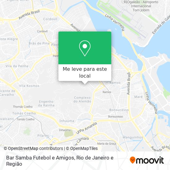 Bar Samba Futebol e Amigos mapa