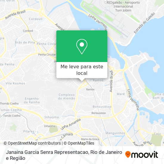 Janaina Garcia Senra Representacao mapa