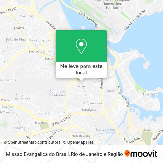 Missao Evangelica do Brasil mapa