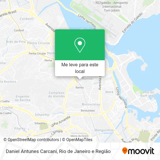 Daniel Antunes Carcani mapa