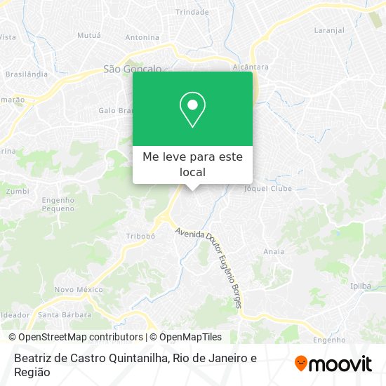 Beatriz de Castro Quintanilha mapa