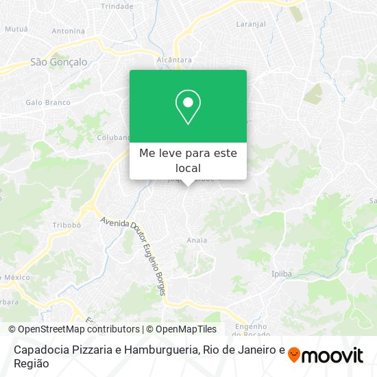 Capadocia Pizzaria e Hamburgueria mapa