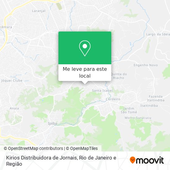 Kirios Distribuidora de Jornais mapa