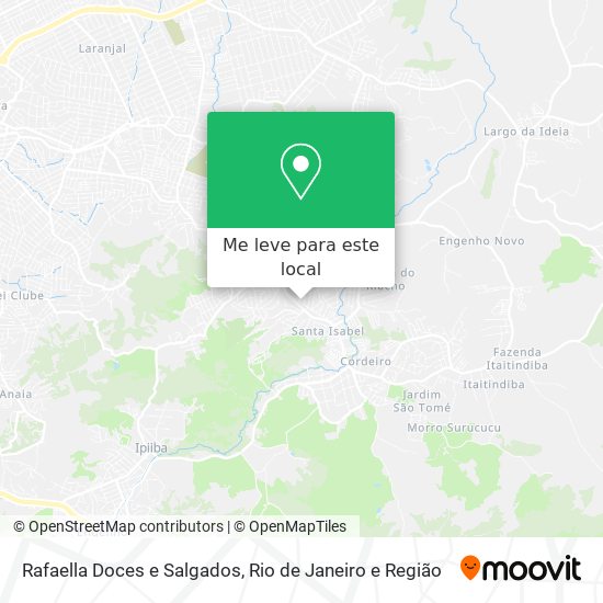 Rafaella Doces e Salgados mapa