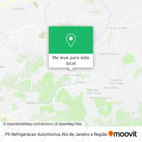 Ph Refrigeracao Automotiva mapa