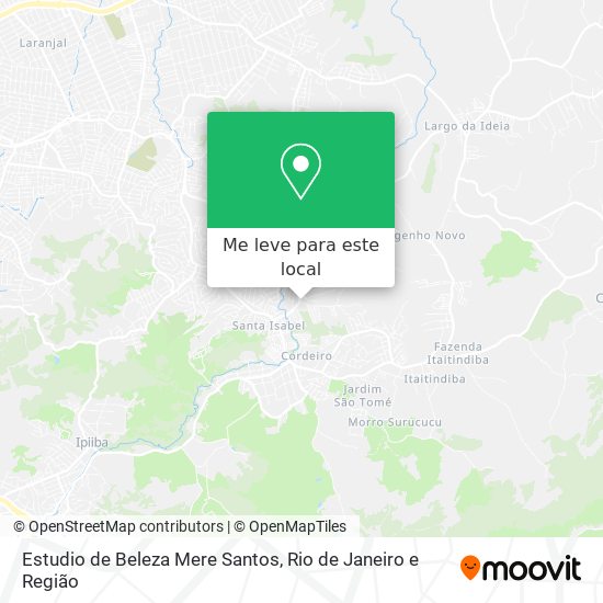 Estudio de Beleza Mere Santos mapa