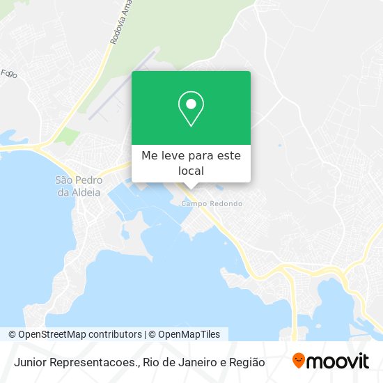 Junior Representacoes. mapa