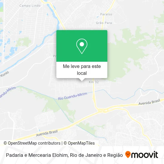 Padaria e Mercearia Elohim mapa