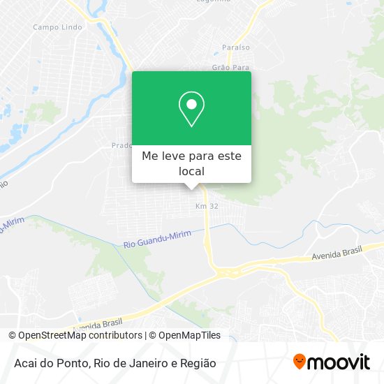 Acai do Ponto mapa