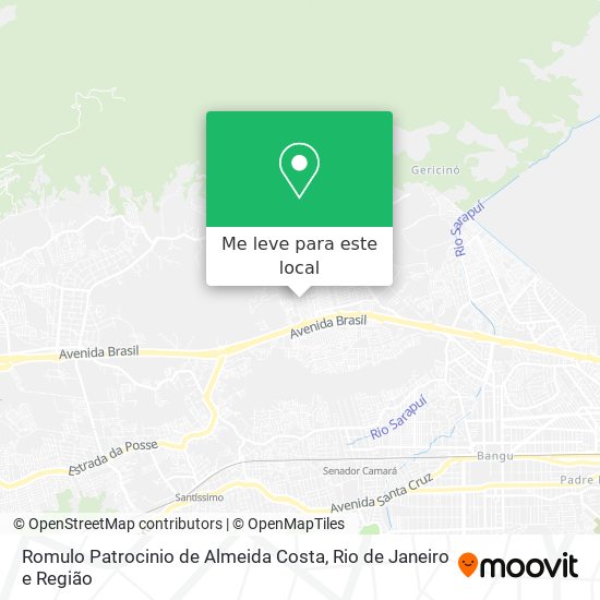 Romulo Patrocinio de Almeida Costa mapa