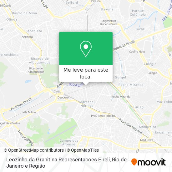 Leozinho da Granitina Representacoes Eireli mapa