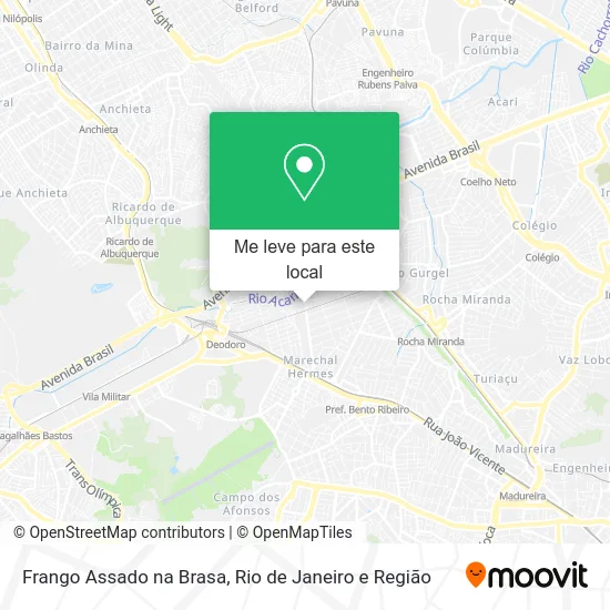 Frango Assado na Brasa mapa