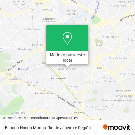 Espaco Nanda Modas mapa