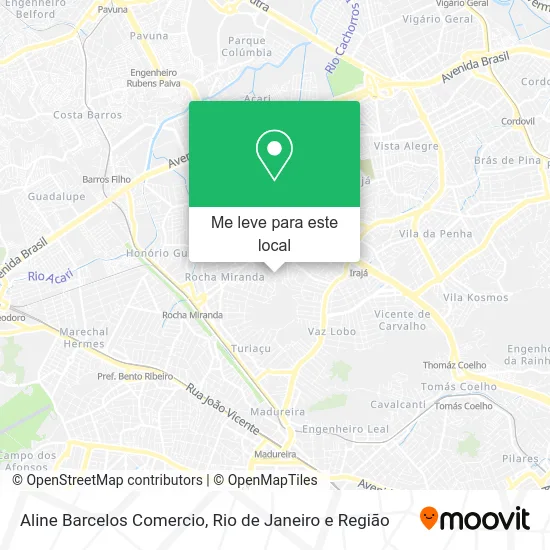 Aline Barcelos Comercio mapa