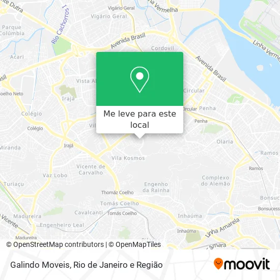 Galindo Moveis mapa