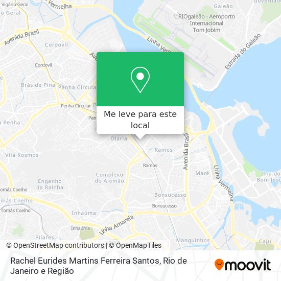 Rachel Eurides Martins Ferreira Santos mapa