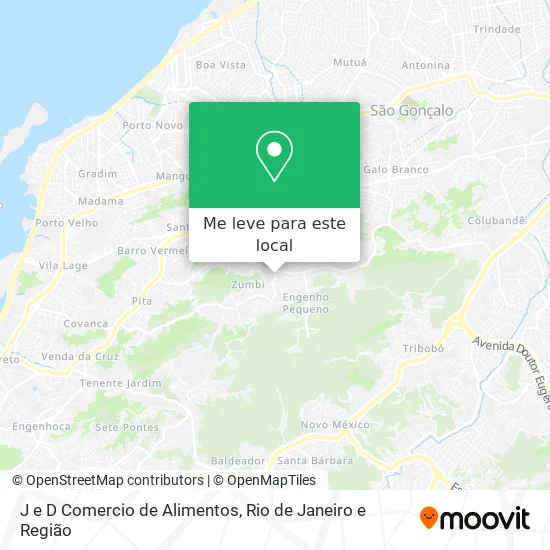 J e D Comercio de Alimentos mapa